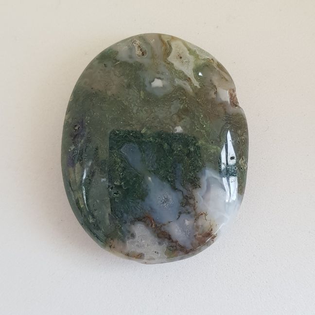 Pocket Palm Stone - Moss Agate Pocket Palm Stone - Moss Agate